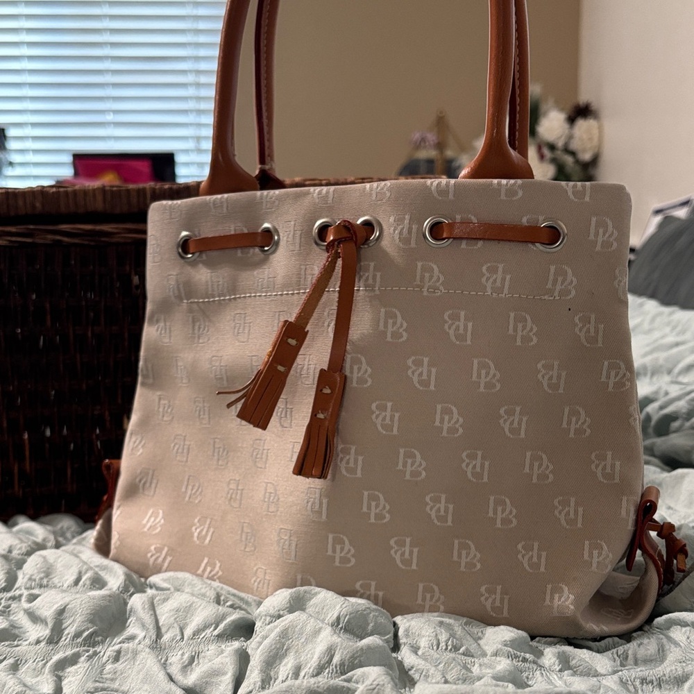 Dooney & Bourke Beige and Brown Tote
